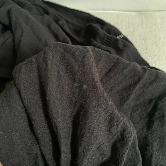 FREE People Black Dream Girl Wrap Puff Sleeve Tie Crop Blouse Size XS - Picture 10 of 11